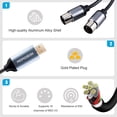 thumbnail image 4 of HOSONGIN Cable MIDI a USB Adaptador de interfaz USB a MIDI de 6 pies de 6 pies que se conecta con el tambor sintetizador de teclado para editar grabaciones, 4 of 5
