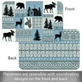 thumbnail image 5 of Highland Home "Cabin in the Woods" 4-Pack Reversible Easy Care Plastic Placemats, 5 of 7