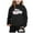 Black, variant on Hienoo Toddler Girls Outfits California Print Hoodie Jogging Pants Casual Sport Sweatsuit