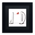 thumbnail image 2 of Carla Martell 'D is for Dog' Black Matted Framed Art, 2 of 5