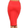 thumbnail image 3 of Women's Casual Solid Color Office Wear Pencil Skirt, 3 of 4