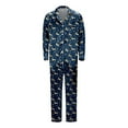 thumbnail image 4 of Razzly Christmas Family Pajamas Cute Matching Pjs Fun Christmas Pajamas Bamboo Christmas Pajamas Family Pjs for Couples Cozy Lounge Sets Xmas Pjs(Dark Blue,3XL), 4 of 6