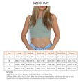 thumbnail image 4 of Top corto sin mangas para mujer, cuello en V, chaleco informal ajustado de verano, Top de punto acanalado para turismo de ocio al aire libre, 4 of 5