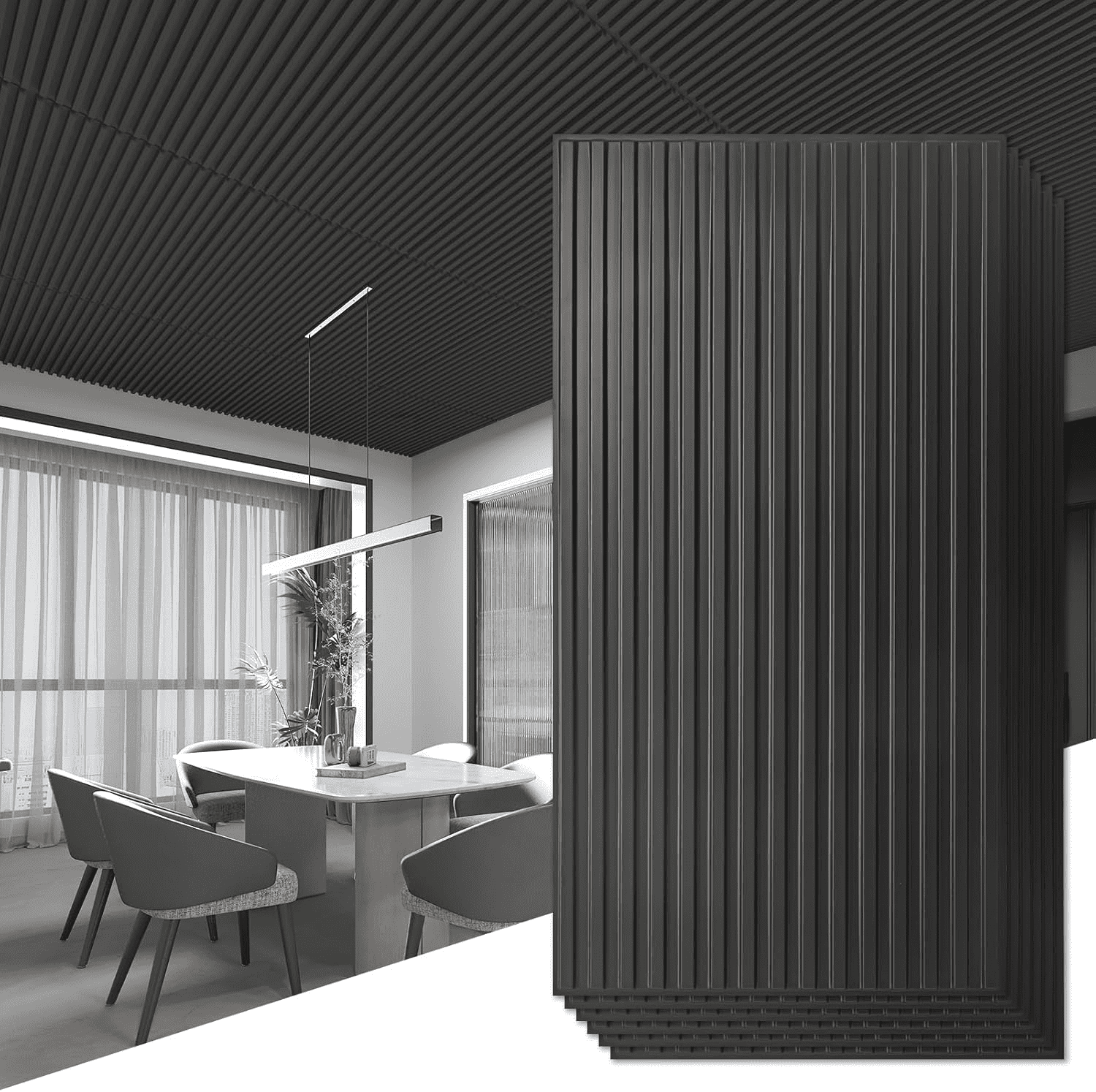 Betonex Concrete Mold For 3D Wall Panels - Wave Design, 19.68" X 19.68" Plastic Form