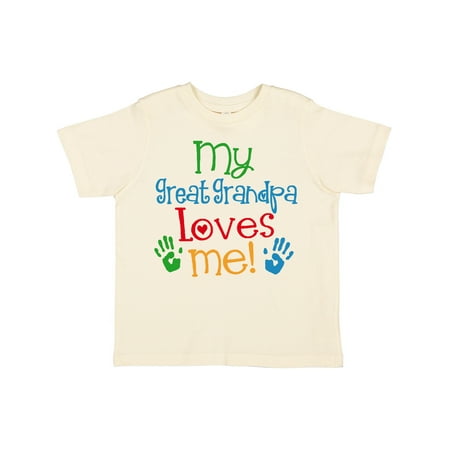 

Inktastic My Great Grandpa Loves Me Boys or Girls Toddler T-Shirt