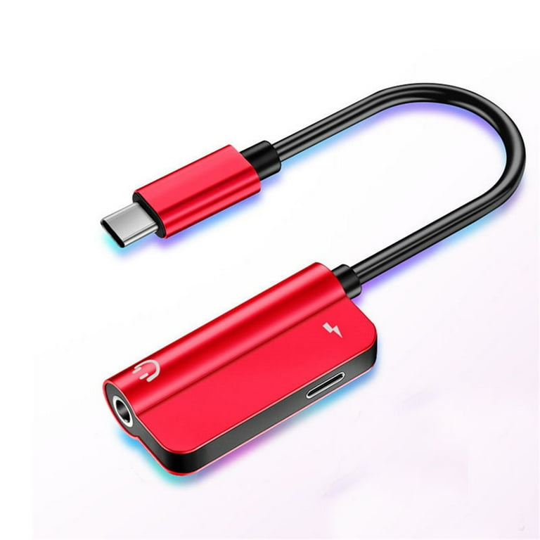 USB C Headphone Jack Adapter 2 in 1 USB Type C To Hi Res 3.5mm AUX Audio Multi Connector Adapter for Most USB C Smartphones Tablets and Laptops Walmart