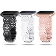 thumbnail interactive-video image 1 of Aazon.co: Tobfit Pack 3 Sli Bands Copatible With Fitbit Versa 2 Bands/Fitbit Versa/Fitbit 1 of 9