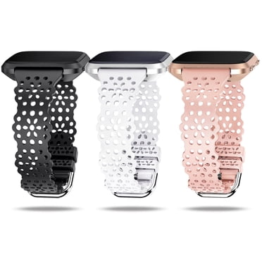 Aazon.co: Tobfit Pack 3 Sli Bands Copatible With Fitbit Versa 2 Bands/Fitbit Versa/Fitbit