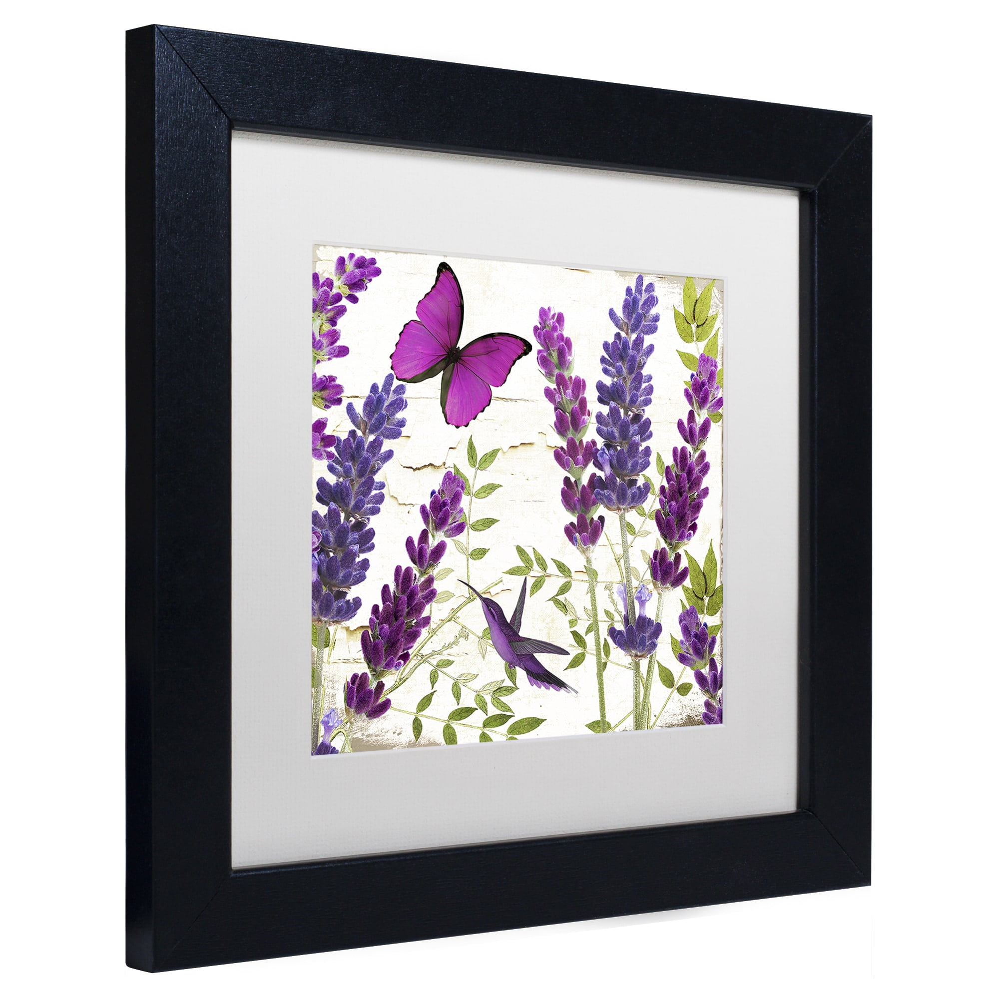 Trademark Fine Art "Lavender II" Canvas Art by Color Bakery, White Matte, Black Frame