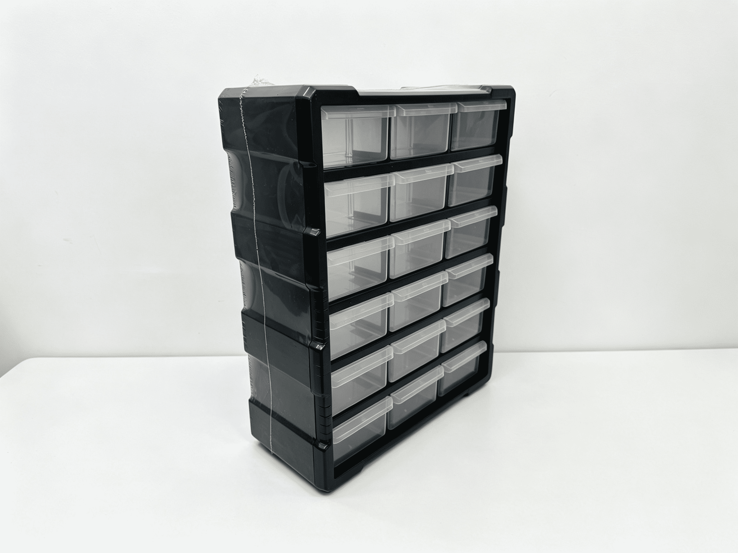 Homeworks Armoire de rangement en plastique à 12 bacs pour pièces, quincaillerie et bricolage