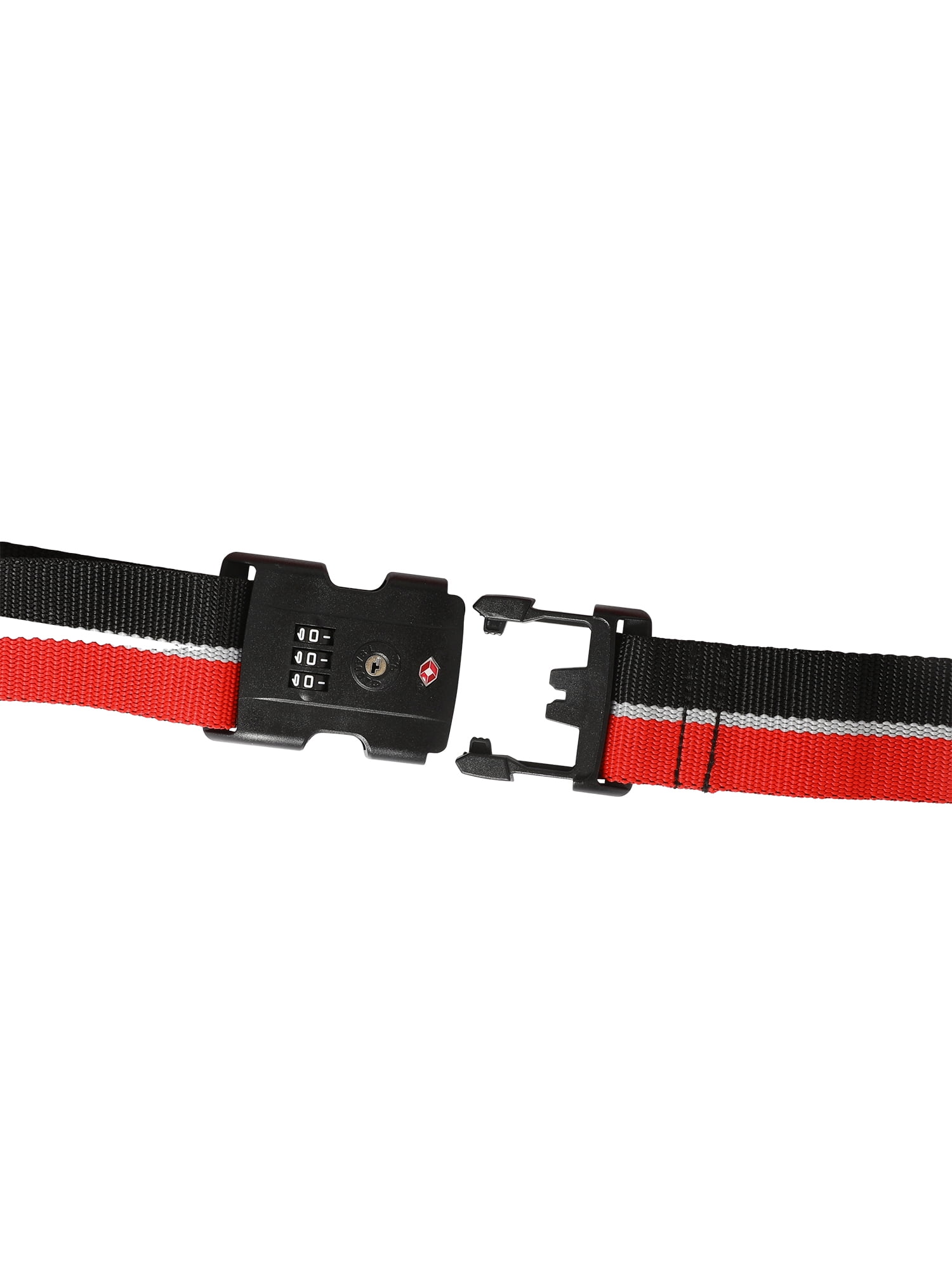 Protege Luggage Strap with Lock, 72″ – Red & Black