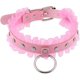thumbnail image 1 of HTOOO Punk Harajuku Lace Collar Hauling Chain PU Leather Choker Metal Ring Gothic Necklace Neck Accessories Adjustable Buckle, 1 of 1