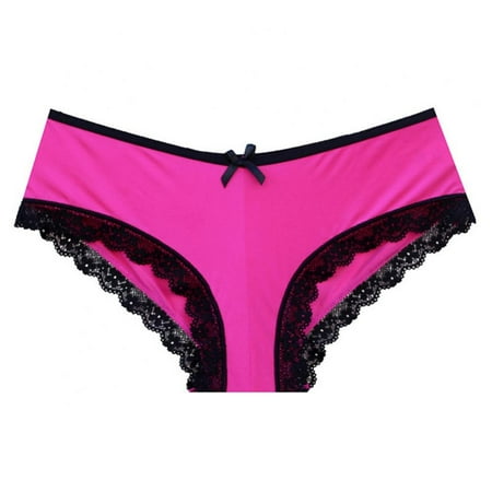 

Xmarks Lace Trim Hipster Panties for Women - Ladies Lace Bikini Panties Soft Stretch Hipster Breathable Briefs XS-2XL