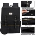thumbnail image 4 of Mochila Ronyes Vintage para portátil de 15,6 pulgadas con puerto de carga USB, 4 of 6
