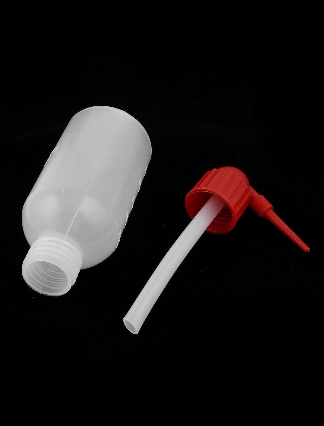 Red Top Cap Clear White Plastic Laboratory Measuring Squeeze Bottle