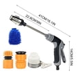 thumbnail image 3 of WWV High Pressure Hose Nozzle Sprayer Multi Function Water Jet with 3 Spray Modes Fits 1/2 and 3/4 Hoses for Car Wash Garden Patio Window Cleaning Kit, 3 of 7