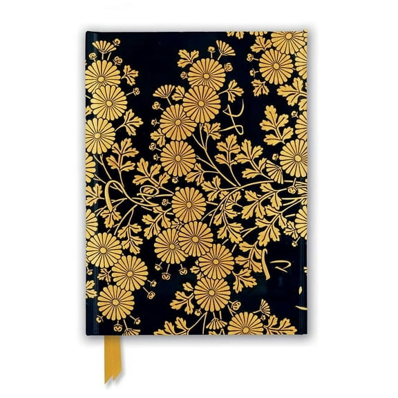 Flame Tree Notebooks: Uematsu Hobi: Box Decorated with Chrysanthemums (Foiled Journal) (Hardcover)