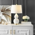 thumbnail image 2 of SAFAVIEH Darsa 25.5 in. H Gourd Table Lamp, White, 2 of 6