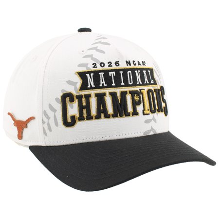 Unisex White Texas Longhorns 2026 NCAA Softball Women's College World Series Champions Locker Room Adjustable Hat
