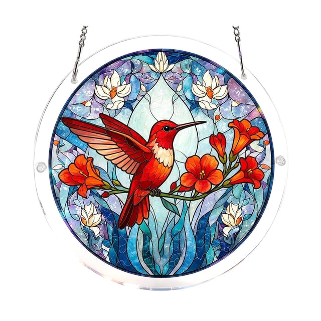 Acrylic Puzzles Suncatcher Window Hanging 83 Pieces 7.4 Inch Acrylic Puzzles Garden Decoration For Women Men Mom Birthday Gift Home Decor