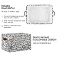 thumbnail image 2 of Yayeee Canvas Storage Basket with Handles for Shelves Fabric Bins Closet Organizer, Black Leopard Pattern, 2 of 8
