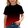 thumbnail image 4 of Confree For Boys Shirts Color Block Short Sleeved Crew Neck Tops Summer Beach Fashion Breathable Kids Boys Tshirts Size 3-4 Years Red, 4 of 6