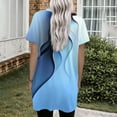 thumbnail image 5 of TQWQT Womens Plus Size Tunic Tops Long Shirts for Leggings with Pockets Oversized Tunics Short Sleeve V Neck T Shirts Summer Women Clothes, 5 of 5