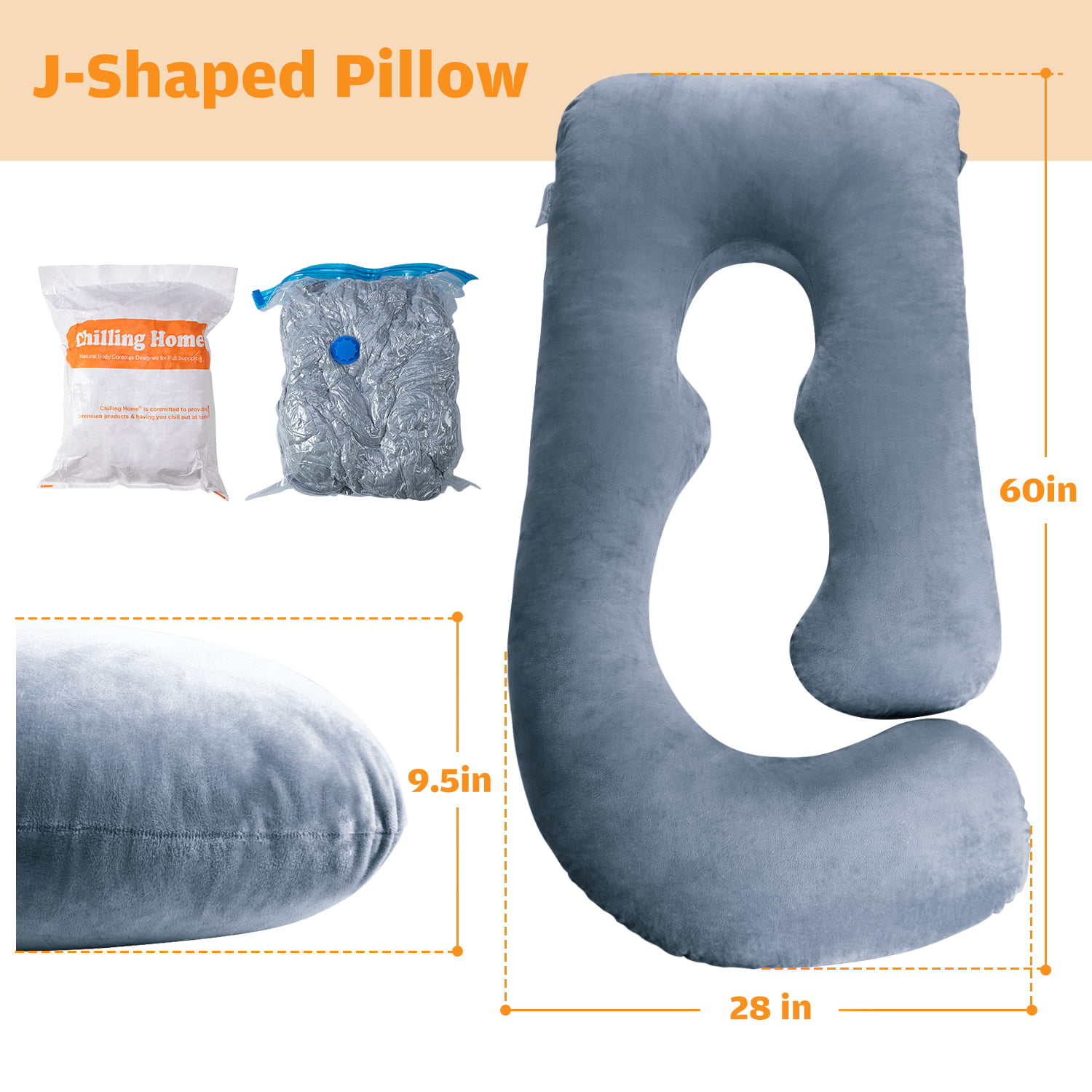 55 inch Full Body Pillow Long Pillows for Sleeping Chilling Home Pregnancy Pillows for Sleeping 2 in 1 U Shaped Maternity Pillow Cuddle Pillow Maternity & Body Pillows for adults with Cover Jersey 