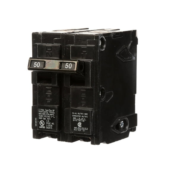 Q250 50-Amp Double Pole Type QP Circuit Breaker CA2