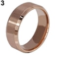 thumbnail image 4 of SmartBy Men's Women's 8mm Wide Band 18K Gold Plated Titanium Steel Ring Jewelry US 5-14, 4 of 6