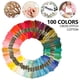 thumbnail image 2 of 100 Colores Hilo de Bordar Multicolor para Pulseras, Juego de Manualidades, Hilo de Punto de Cruz, Bordado de Hilo, Hilos de Ocio, Hilos de Coser, Crochet para Niños, Adultos y Principiantes, 2 of 8