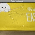 thumbnail image 6 of Ambesonne Yellow Place Mats Set of 4, Easter Rabbit Bunny, Standard Size, Yellow White, 6 of 6
