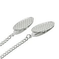 thumbnail image 4 of Unique Bargains 19'x0.14'(LxD) 3Pack Napkin Chain Bib Holder Chain Hat Strap Cord Lanyard, Silver, 4 of 6
