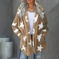 thumbnail image 5 of TIANZEN Casual Winter Jacket With Star Print Lined Warm Cozy Outerwear For Cold Weather Fossa Jacket Windbreaker Women Jackets, 5 of 8