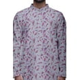 thumbnail image 4 of Atasi Kurta Pyjama de Fête pour Hommes, Col Mandarin, Ensemble Ethnique Imprimé Kurta, 4 of 5