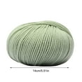 thumbnail image 5 of Dmlowu Under $1 Wool Yarn for Crocheting, Luxury Thick Wool Velvet Crochet Yarn, Extra Soft Worsted Weight Yarn for Knitting Sweaters Gloves Scarf Diys Toys, 1.8oz/50g Gray Fiber Wool Yarn, 5 of 5