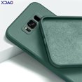 thumbnail image 4 of Square Liquid Silicone Phone Case for Samsung Galaxy S8 Plus Soft Camera Protective Shockproof Back Cover SamsungS8 S8Plus Funda, 4 of 5