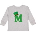 thumbnail image 3 of Inktastic Irish St Patricks Day Letter M Monogram Boys or Girls Long Sleeve Toddler T-Shirt, 3 of 5