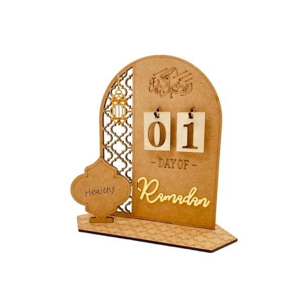 Yuarrent Calendario Cuenta regresiva Calendarios de Estante Decoración Festival Artesanía para el hogar Regalo Accesorios Suministro Navidad Decoración del hogar Linterna Yuarrent HA080676-01