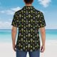 thumbnail image 4 of Balery Tennis Rackets Camisas hawaianas de manga corta para hombre, camisas playeras de corte holgado, camisas de vacaciones con botones,Small, 4 of 7