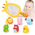 thumbnail image 2 of Jouets de Bain Filet de Pêche pour Enfants Animaux Jouets de Bain pour Bébé 7 Pcs/ensemble Animaux Mignons Jouets de Bain Filet de Pêche pour Enfants Jouets de Bain pour Bébé Jouets de Jeu d'Eau pour Enfants, 2 of 8
