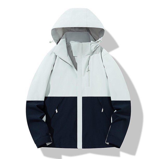 Chaqueta y abrigo informal con capucha de manga larga para mujer, de color liso, desmontable, transpirable, fino, con protector solar, de poliéster