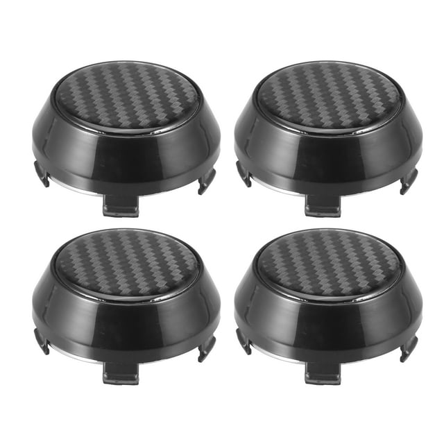 Unique Bargains 4pcs 58mm 60mm Wheel Center Hub Caps Hubcaps Covers Universal Rims Hub Cap Parts for Car Black