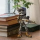 thumbnail image 4 of Scrap Metal Standing Warrior - Handmade Piston Man, Creative Wars Action Resin Figure, 4 of 4