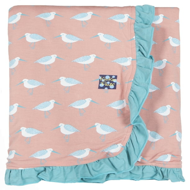 KicKee Pants Stroller Blanket Blush Sandpiper - Walmart ...