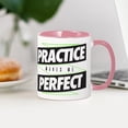 thumbnail image 3 of CafePress - Practice Makes Me Perfect Mug - 11 oz Ceramic Mug - Novelty Coffee Tea Cup, 3 of 4