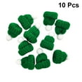 thumbnail image 6 of 10PCS Knitted Small Christmas Hat Santa Claus Christmas Hats Headdress Party Favors DIY Handmade Accessories (Green), 6 of 6