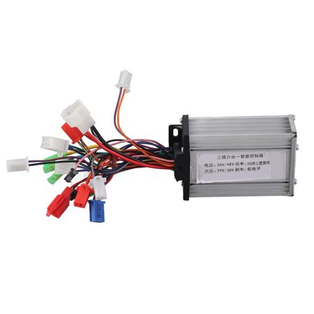 Controlador de Motor sin escobillas, de Doble Modo sin escobillas, con Tres velocidades de Marcha atrás, 36V 48V, 350W, Accesorio de Controlador para Scooter eléctrico