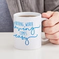 thumbnail image 6 of CafePress - Nothing Comes Easy Mug - 11 oz Ceramic Mug - Novelty Coffee Tea Cup, 6 of 6