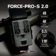 thumbnail image 2 of SPYPOINT Force-PRO-S 2.0 Solar Trail Camera, Non-Cellular, Integrated Solar Panel, 0.2S Trigger Speed,110 ft Detection Range, 4K/2K/1080p Video Modes, 48MP Photos, Internal Battery Supply, 2 of 6